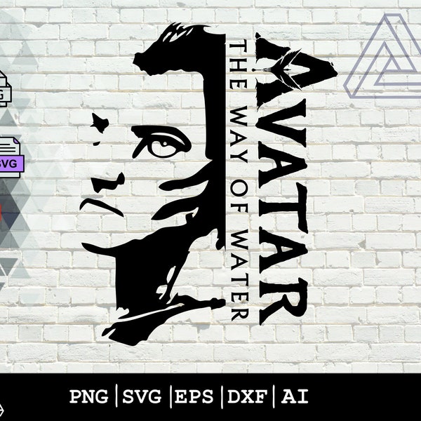 Avatar The Way of Water Vector | Decal | Stencil Cricut SVG, EPS & PNG file ready for download!!