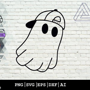 Gespenst svg, Gespenst Clipart, süßes Gespenst svg, Boo svg, SVG-Dateien für Cricut - SVG/Png/Ai/Dxt