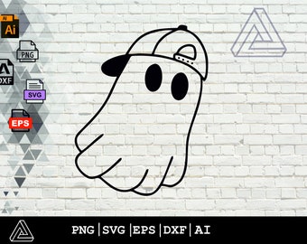 Ghost svg, Ghost Clipart, Cute ghost svg, Boo svg, SVG-bestanden voor cricut - Svg/Png/Ai/Dxt