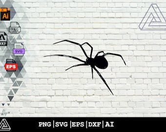 Spinne - sofortiger digitaler Download - svg, png, dxf und eps Dateien enthalten,Spider SVG,Spider Eps,Spider Cricut,Digital Art,Gothic Spider