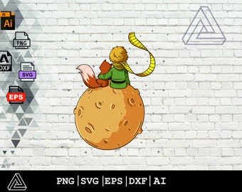Little Prince - to Print or do Something, Cut Files, Cricut, Silhouette (ai ,png ,eps ,dxf ,svg)
