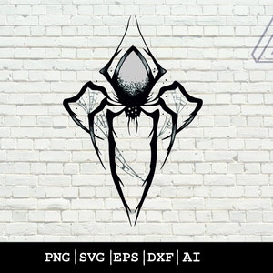 Spider - Instant Digital Download - svg, png, dxf, and eps files included,Spider Svg,Spider Eps,Spider Cricut,Digital Art,Gothic Spider Svg,