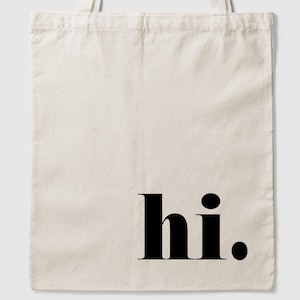 Jutebeutel "hi"