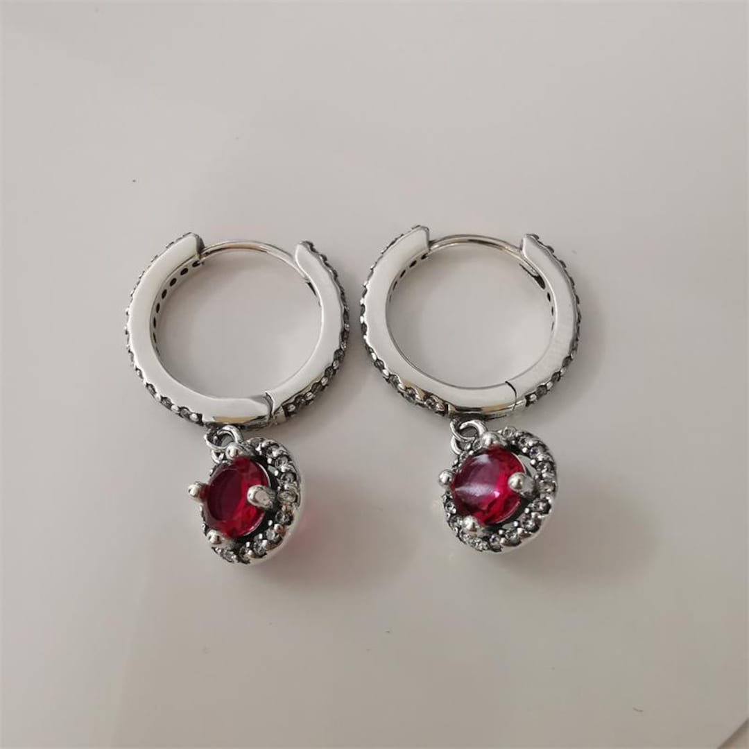 Pandora earrings round best sale