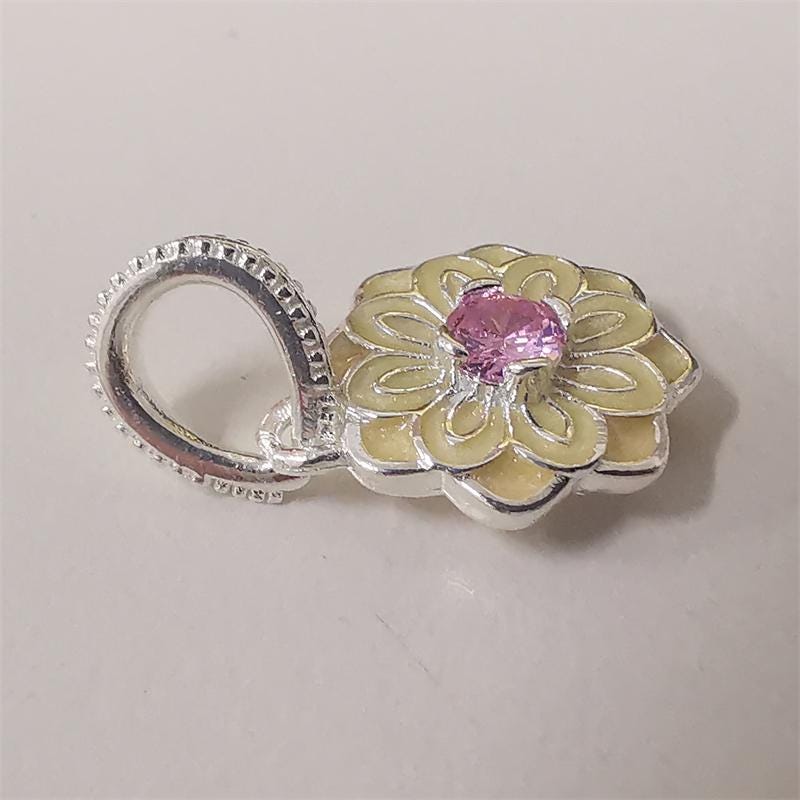 Pandora S925 Ale Blooming Dahlia Pendant Charm Etsy