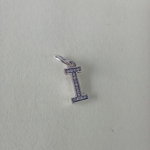 Charm colgante con inicial de la letra I en plata esterlina de Pandora CZ NUEVO