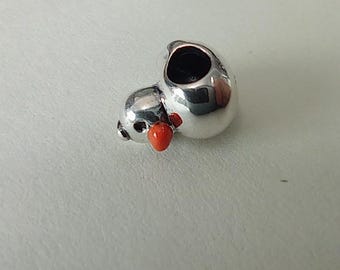 Pandora Polished Rubber Duck Charm Sterling Silver