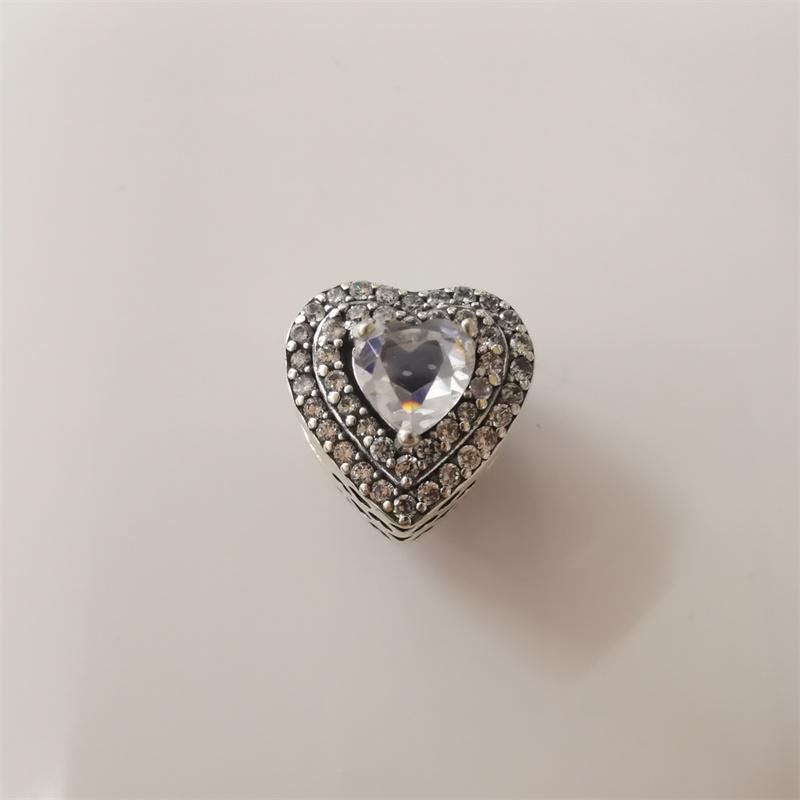 Buy Pandora Sparkling Leveled Hearts Charm Online In India - Etsy