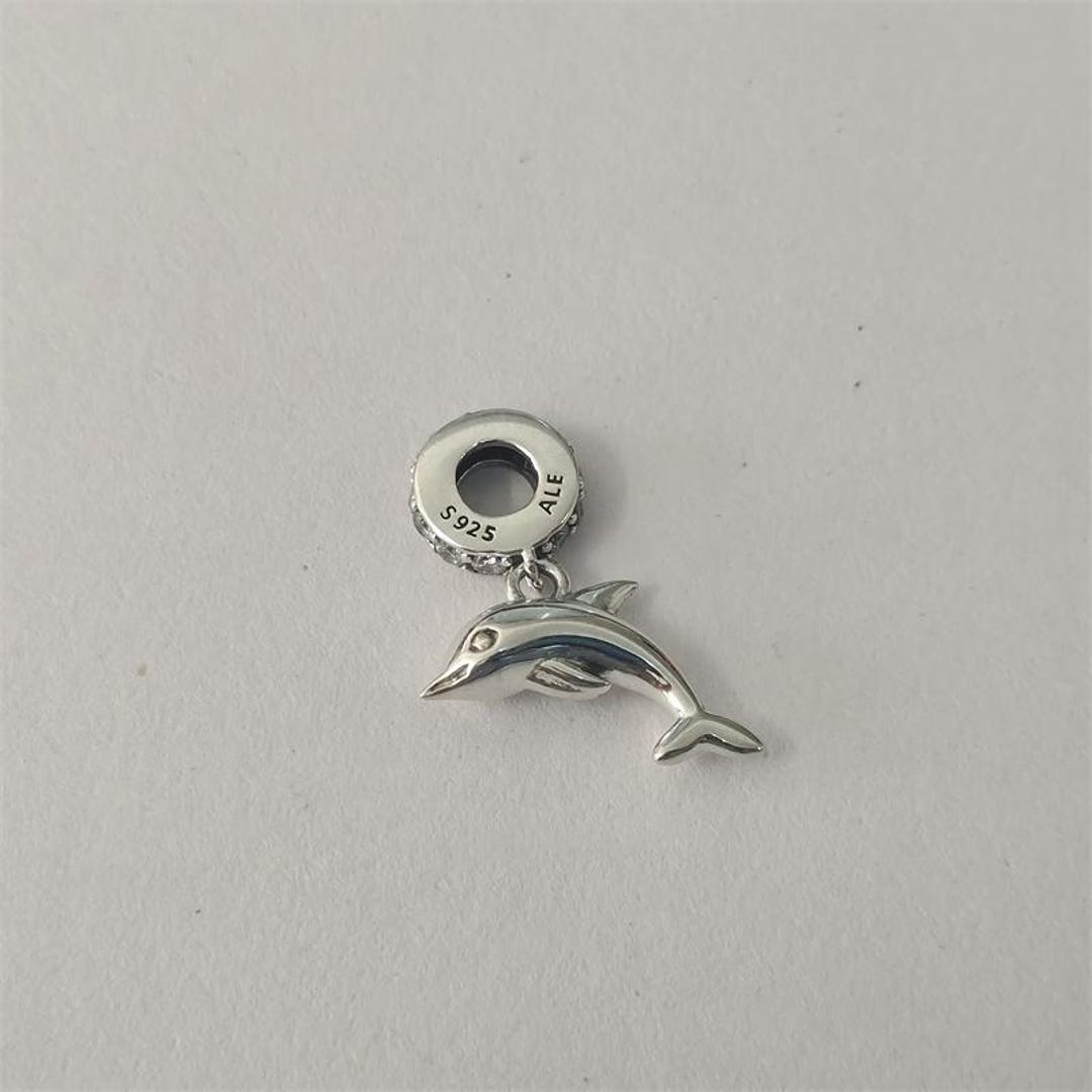 Pandora Sterling Silver Playful Dolphin Pendant Charm S925 Ale Etsy