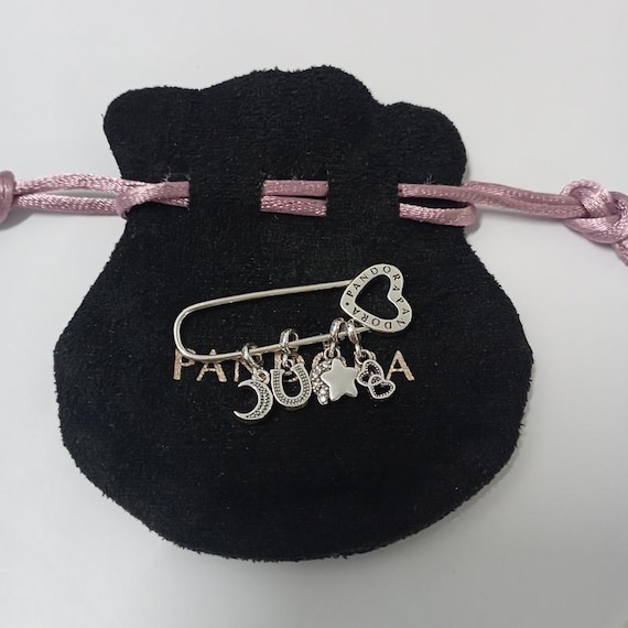 Pandora Me Sicherheitsnadel Brosche 4 Mini Charms Anhanger Etsy