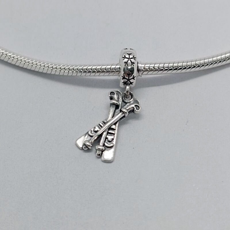 PANDORA Charm Snow Skis Dangle Etsy Australia