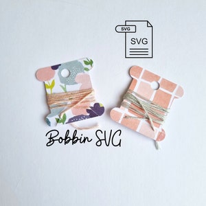 File SVG per bobine, download digitale di bobine di filo, bobine PDF stampabili, bobine da ricamo fai da te per i tuoi progetti