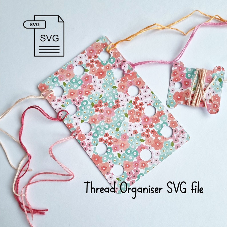 Thread Organiser, Floss Keeper, SVG File, 2 Sizes Included, This File ...