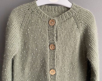 Pearl Girls' Knitted Cardigan | Warm Woolly Elegance