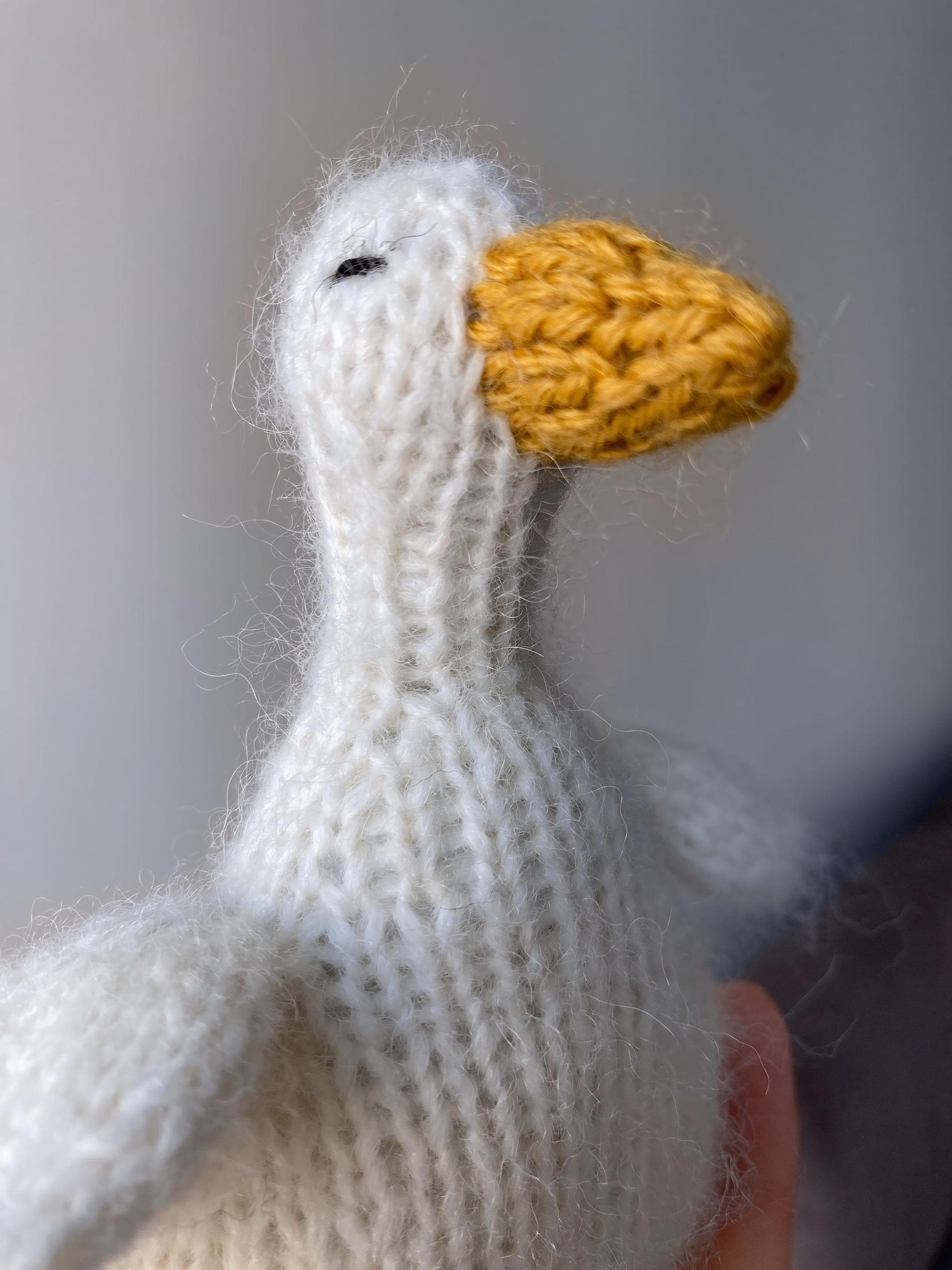 愛らしいガチョウのおもちゃの編み図 フラットバージョン | 手作り