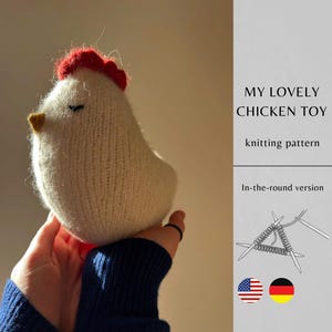 Mein reizendes Huhn Spielzeug STRICKANLEITUNG | Handgemachtes Amigurumi Spielzeug | Stricktier | Sofortdownload | PDF-Schnittmuster