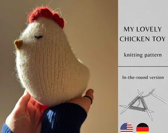 My Lovely Chicken Toy BREIPATROON | Handgemaakt amigurumispeelgoed | Gebreid speelgoed | Direct downloaden | Pdf-patroon