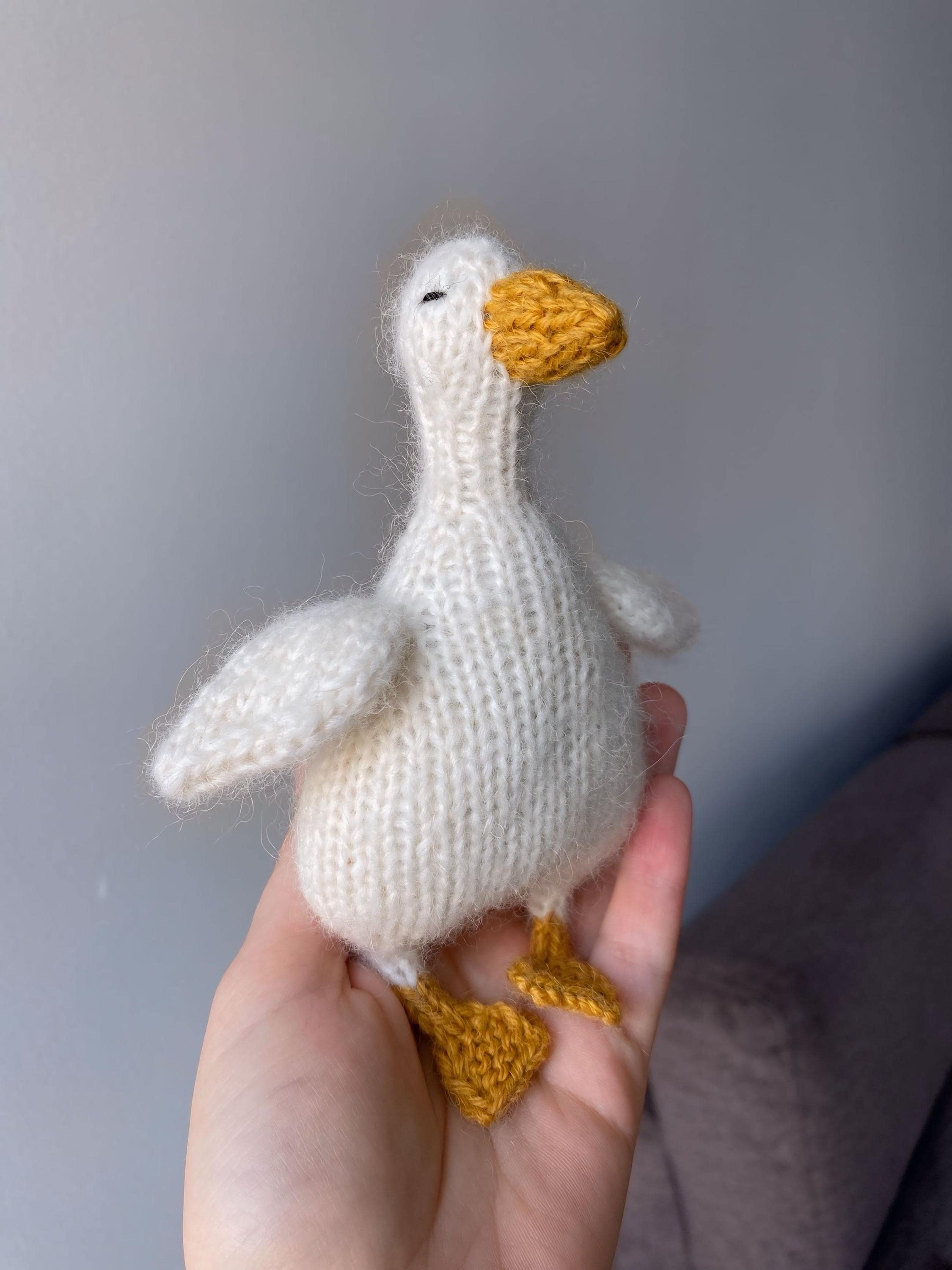 愛らしいガチョウのおもちゃの編み図 フラットバージョン | 手作り