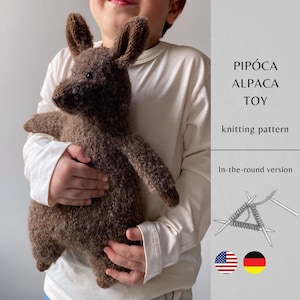 Patrón de tejido de alpaca Pipóca / Juguete amigurumi hecho a mano / Juguetes de tejido Descarga instantánea / Patrón PDF