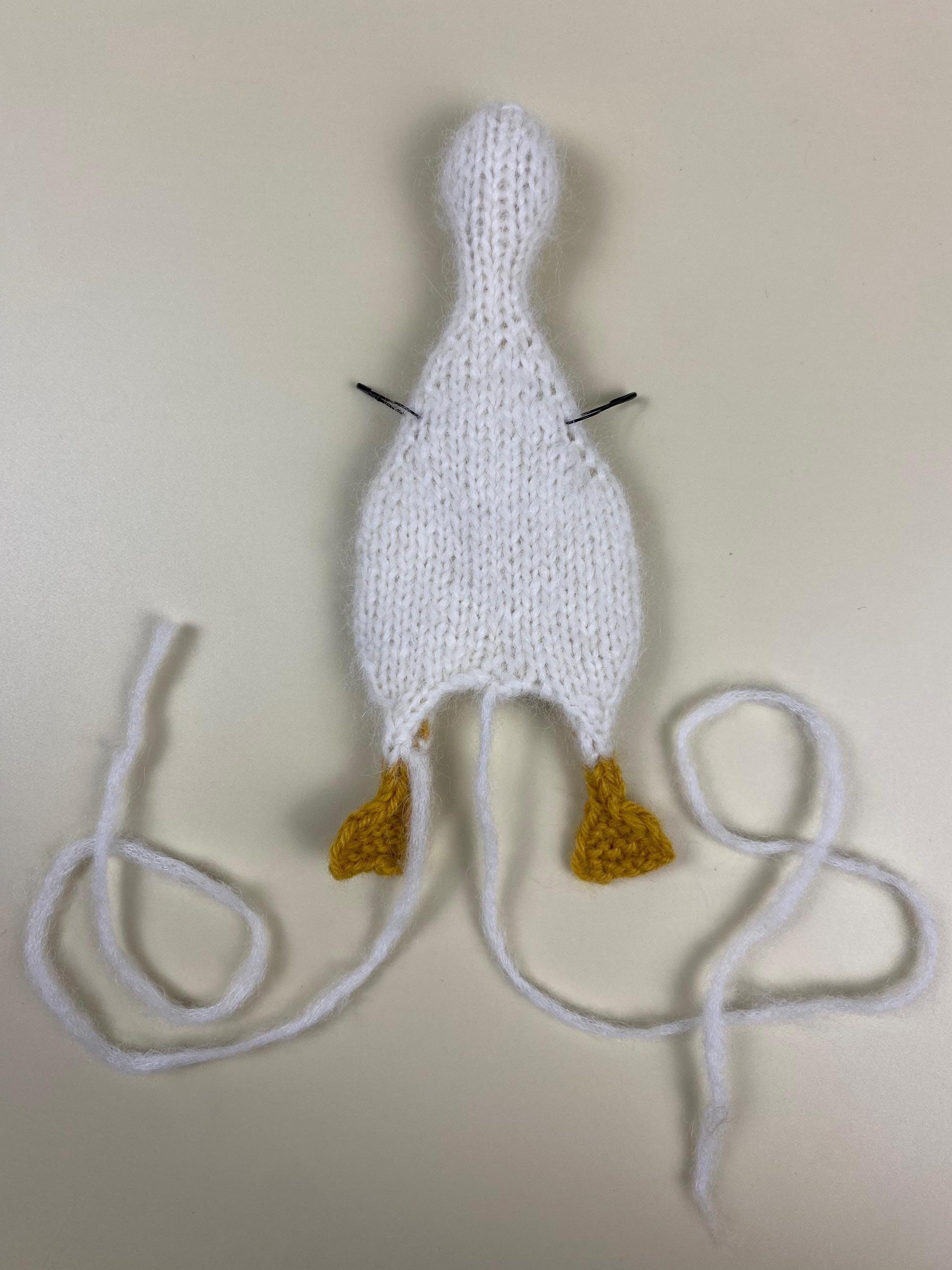 愛らしいガチョウのおもちゃの編み図 フラットバージョン | 手作り