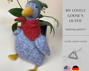 My Lovely Goose's Outfit KNITTING PATTERN | Handmade Amigurumi Toy | Knitting Toys Instant Download | PDF Pattern