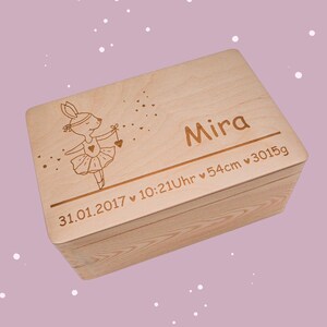 Baby souvenir box, ballerina souvenir box, birth gift, baby gift birth, christening gift