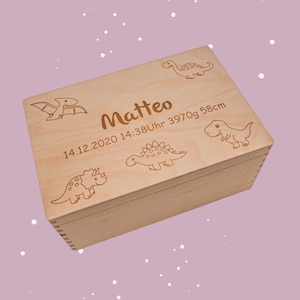 Baby souvenir box, dinosaur souvenir box, birth gift, baby gift birth, christening gift
