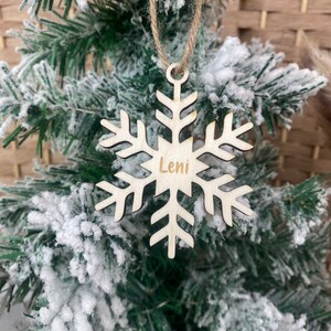 Etiquetas de regalo Etiquetas de regalos de Navidad copo de nieve Navidad envoltorio de regalo de madera Navidad