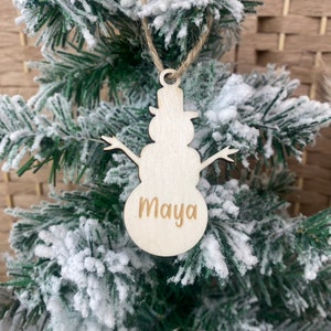 Gift packaging Christmas Christmas gifts pendant snowman gift tag Christmas wood