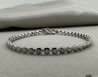 Tennisarmband 925er Silber mit Zirkonia / Armband Silber mit Zirkonia