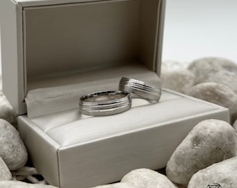 Wedding rings, engagement rings, wedding rings, partner rings made of 925 silver
