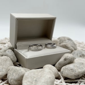 Wedding rings, engagement rings, wedding rings, partner rings made of 925 silver matt/gloss