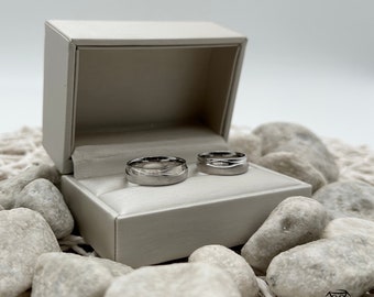 Wedding rings, engagement rings, wedding rings, partner rings made of 925 silver matt/gloss