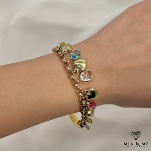Bracciale Donna In Argento 925 Placcato Oro 585 - Intreccio Bismark 19 Cm X 3 Mm - Ipoallergenico Senza Nichel - Made In Italy In Scatola Regalo