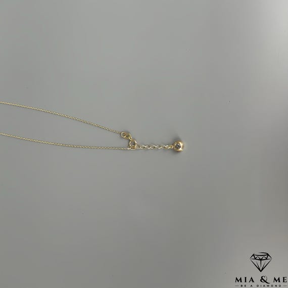 Catena Ancorata Rotonda 585 Oro Oro Bianco Collana, 38cm - Foto 5