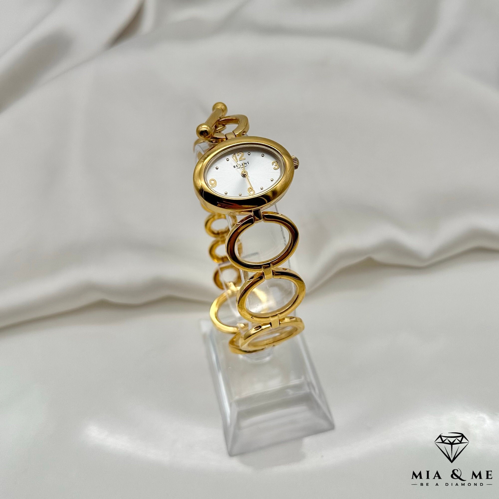 Regent Metal Bracelet Ladies Quartz Watch Gold - Etsy