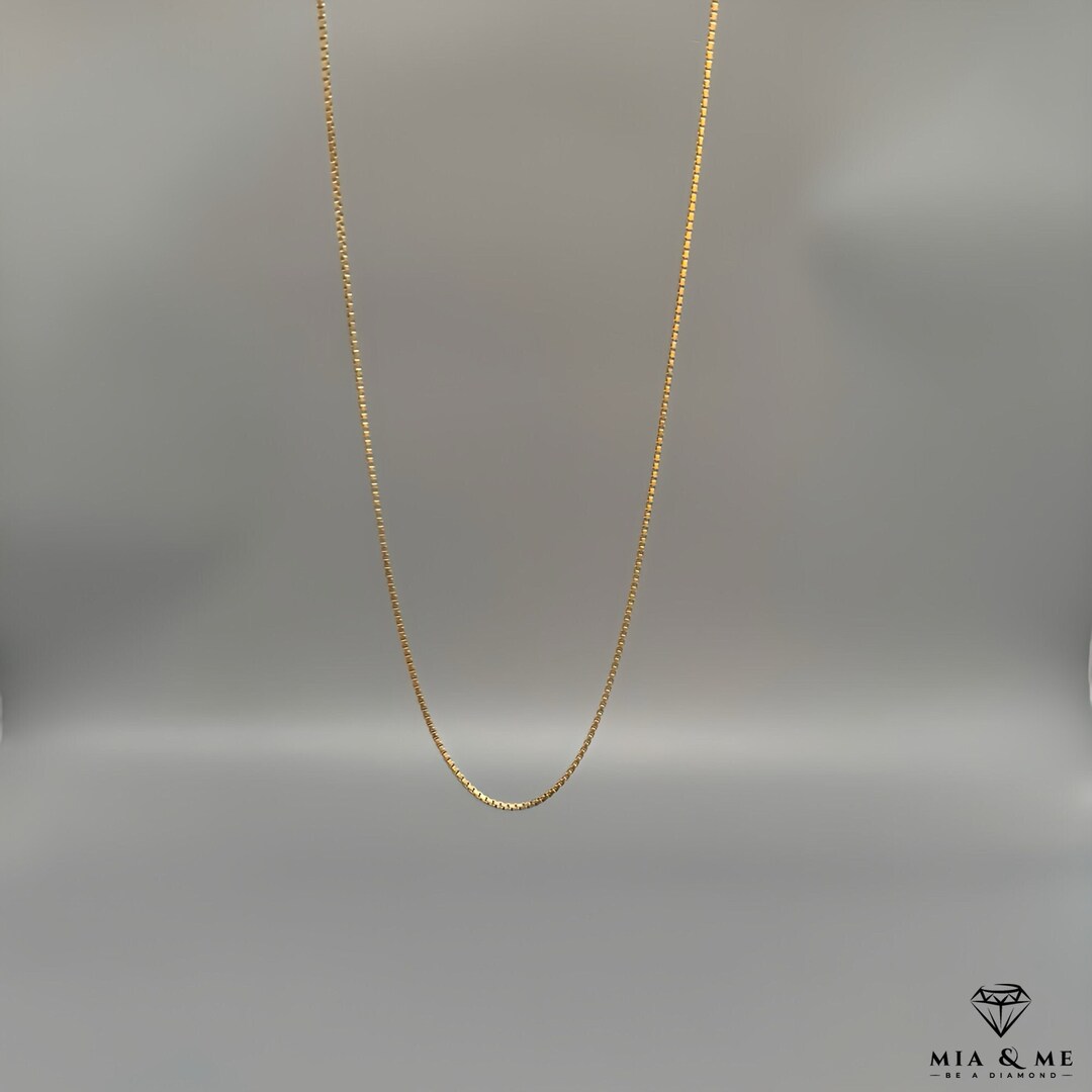 Gold Chain, Venetian Style, in 585 Gold / Elegant Chain in 14 Karat ...