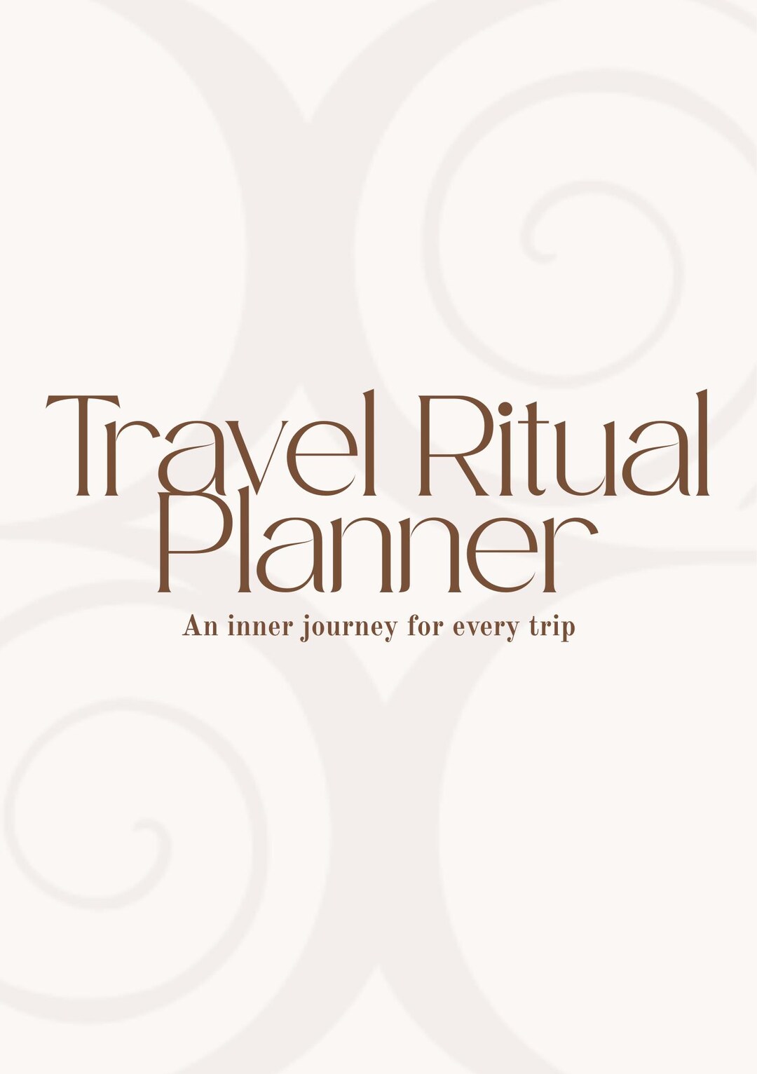 Planner Ritual Travel Ritual Planner – Printable PDF | Spiritual Travel Journal | an ...