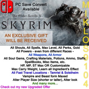 Save Edit- The Elder Scrolls: Skyrim