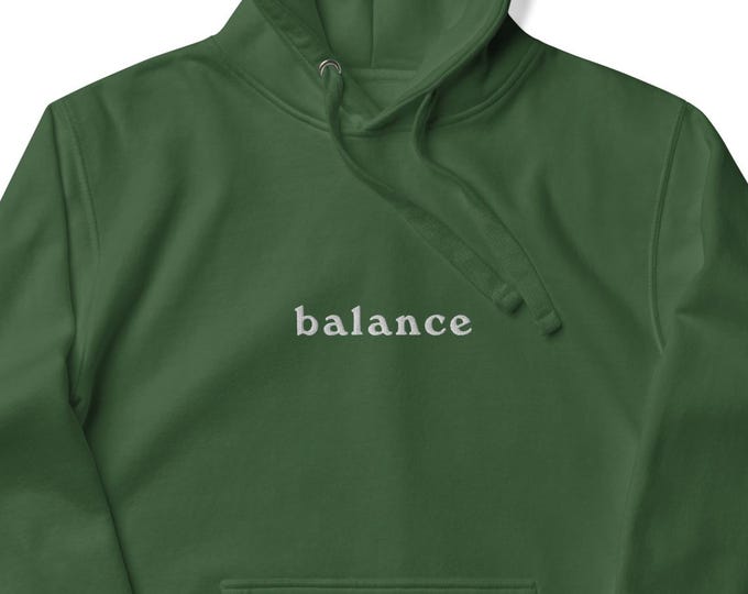 BALANCE Heavyweight Hoodie, Embroidered