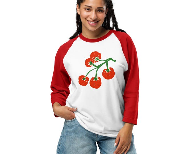 The Tomato Girl 3/4 Sleeve Raglan