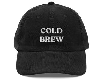 Cold Brew Embroidered Corduroy Hat