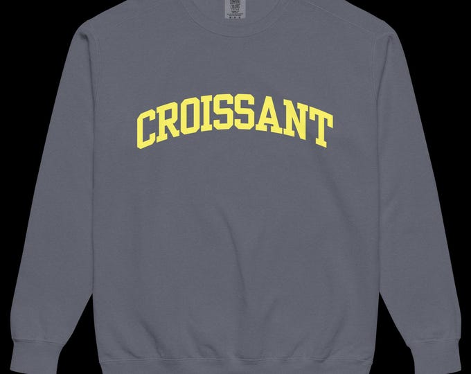 Croissant Sweatshirt, Comfort Colors