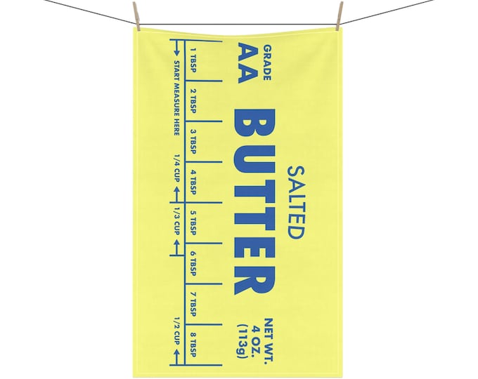 Salted Butter Cotton Twill Tea Towel