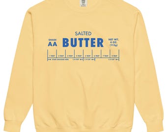 Salted Butter Sweatshirt, Comfort Colors