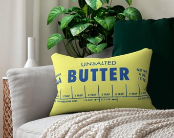 Unsalted Butter Lumbar Pillow