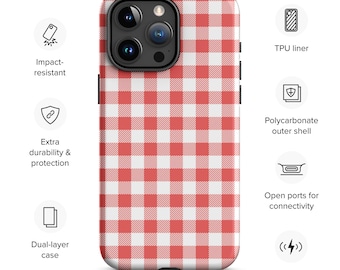 The Picnic Gingham Tough Case for iPhone®