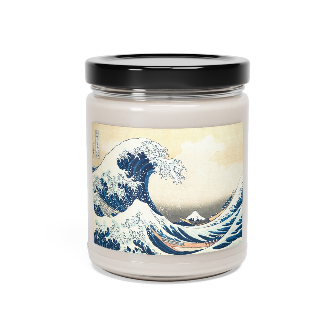 Flatyz Hokusai The Great Wave Off Kanagawa Candle