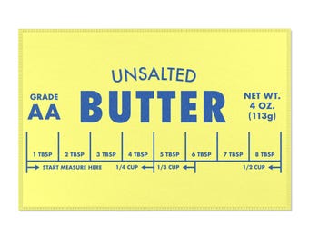 Unsalted Butter Rug, Dopamine Decor Gift for Baker