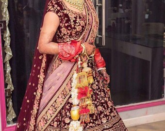 Buy Pink Bridal Lehenga Online In India - Etsy India